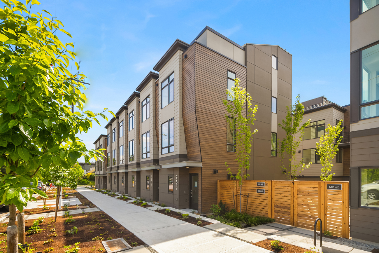 Roosevelt Row and town homes in Seattle Washington by CONE